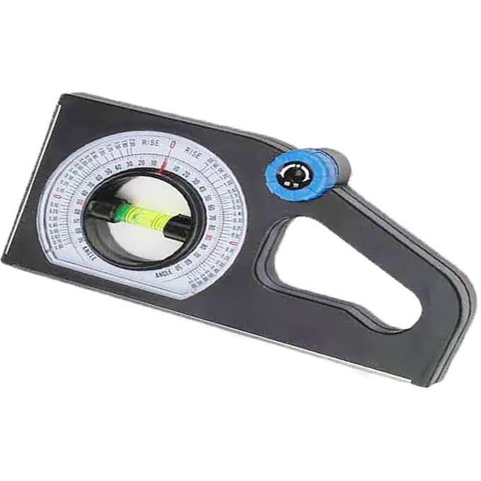 Règle graduée portable Règle de mesure de pente Inclinomètre Multifonction Jauge d'angle horizontal white