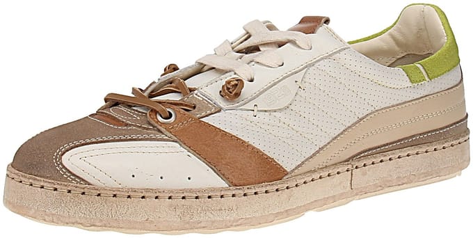 Kamo-Gutsu Gioco-003 - Herenschoenen Sneaker - Ecru-Bianco