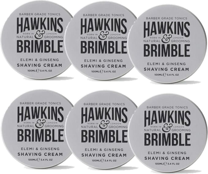 HAWKINS & BRIMBLE - Shaving Cream - 6 Pak - Voordeelverpakking