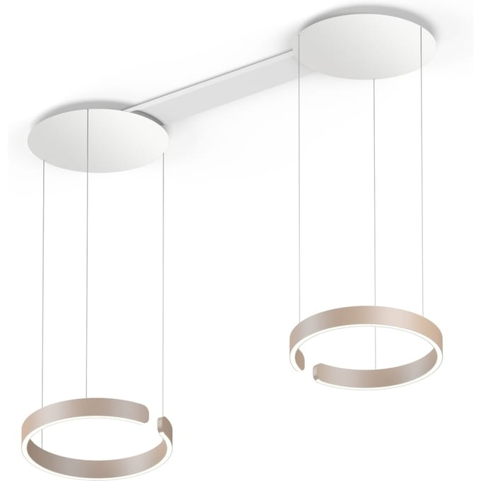 Occhio - Mito Sospeso Due 40 Hanglamp - goud mat - variabel - met Occhio Air - table/wide