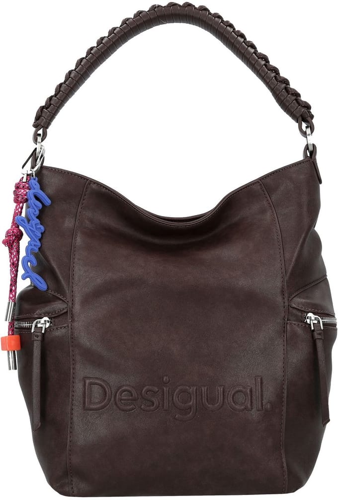 Desigual vrijetijdsrugzak rugzak Arica Half Logo Backpack Big Chocolate donkerbruin