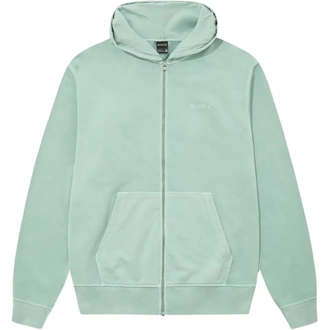 Hooded sweatshirt met rits Nicce Garment Dye