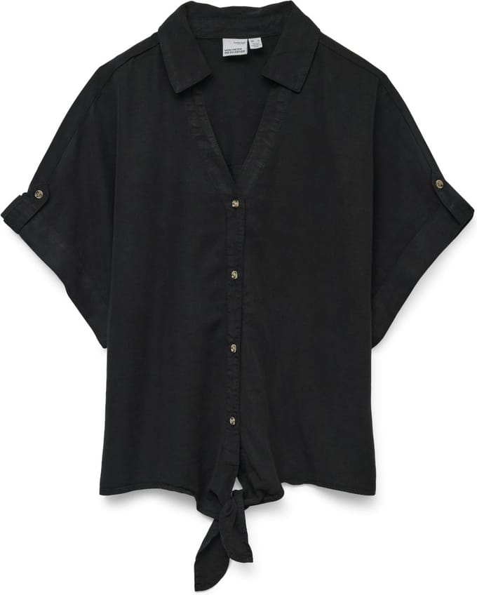 VERO MODA - VMFLEUR SS BOW TENCEL SHIRT - Dames - Blouses