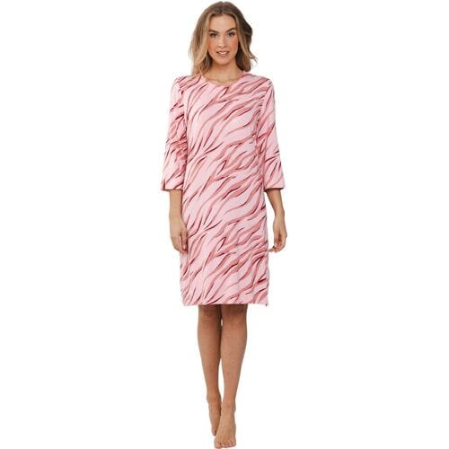 Dames Nachthemd Pastunette Premium - Blushed Safari - Ecovero Viscose - Maat 38