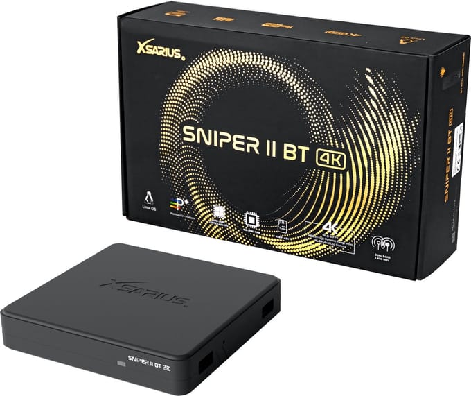 XSARIUS - Sniper 2 BT 4K UHD Linux OTT Mediastreamer