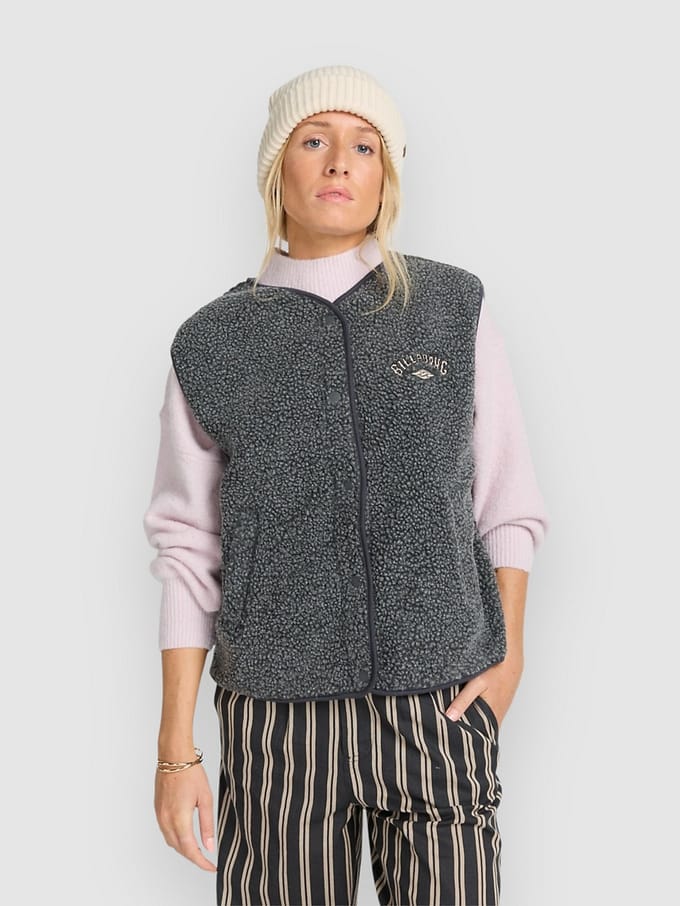 Billabong Be Happy Fleece Bodywarmer zwart