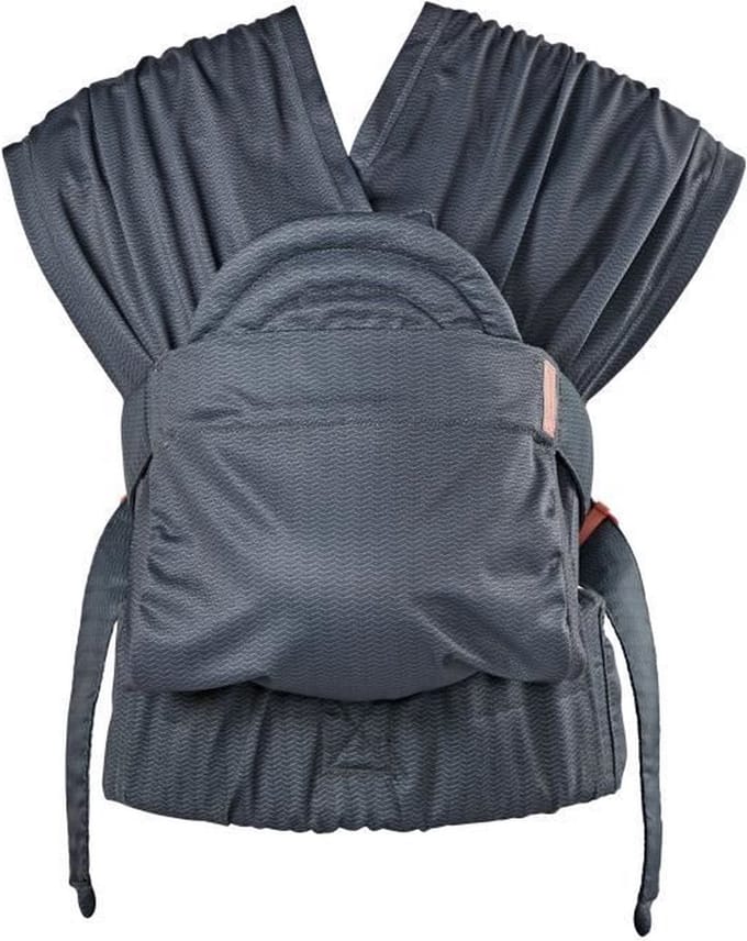 Infantino draagzak baby hybride Hug & Cuddle verstelbaar grijs comfort.