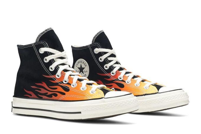 Chuck 70 Converse Hi 'Flames' 165024C 35 black