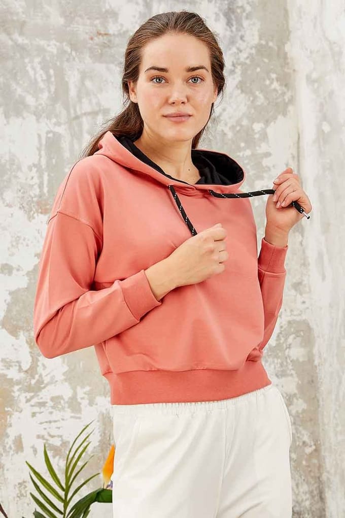 Ontspannen Hoodie Met Strikdetail