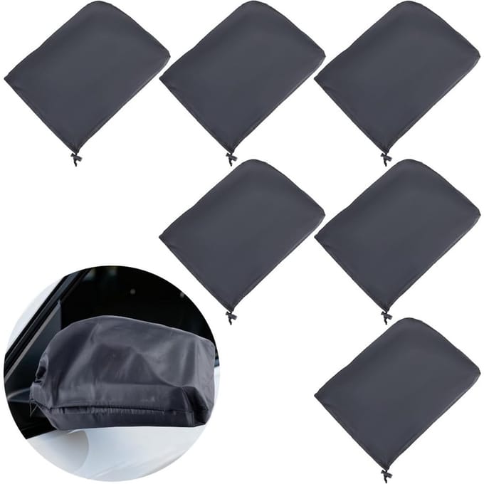 Dailygoods - Set van 6 Waterdichte Buitenspiegelafdekkingen voor Vorstbescherming