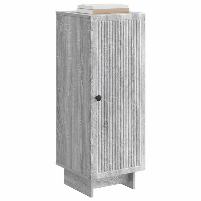 vidaXL - Dressoir - Grijs - Sonoma - 33 - x - 34,5 - x - 90 - cm - Bewerkt - hout