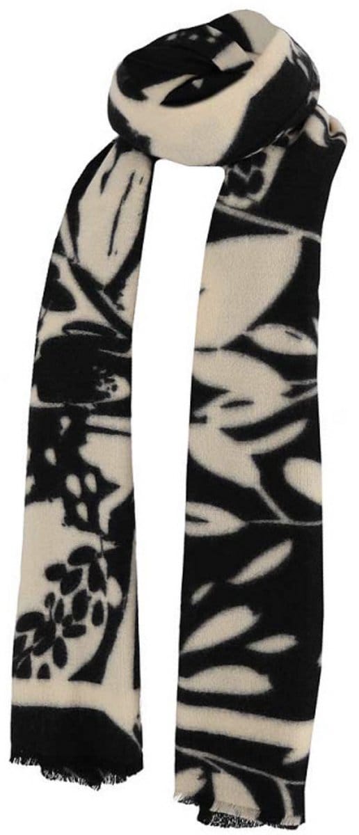 Sarlini - Geweven Sjaal - Zwart - Wit - One Size