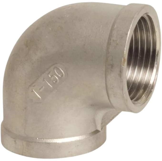 RVS Winkel 90 Graden, 3/8" Binnendraad, V4A
