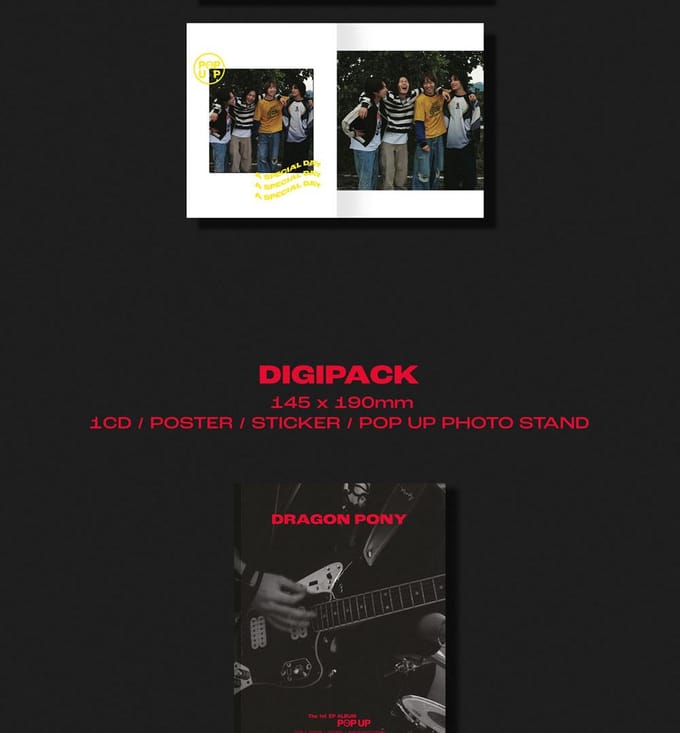 Dragon Pony EP [POP UP] Album + Gratis Cadeau + Gratis Cadeau 1ea red