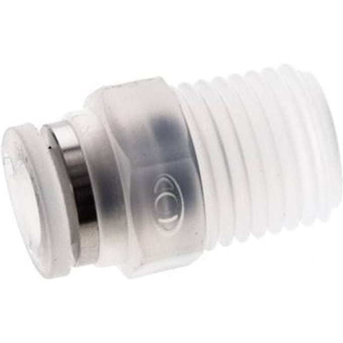 6mm x R1/4'' PA Insteekfitting Buitendraad EPDM/PTFE