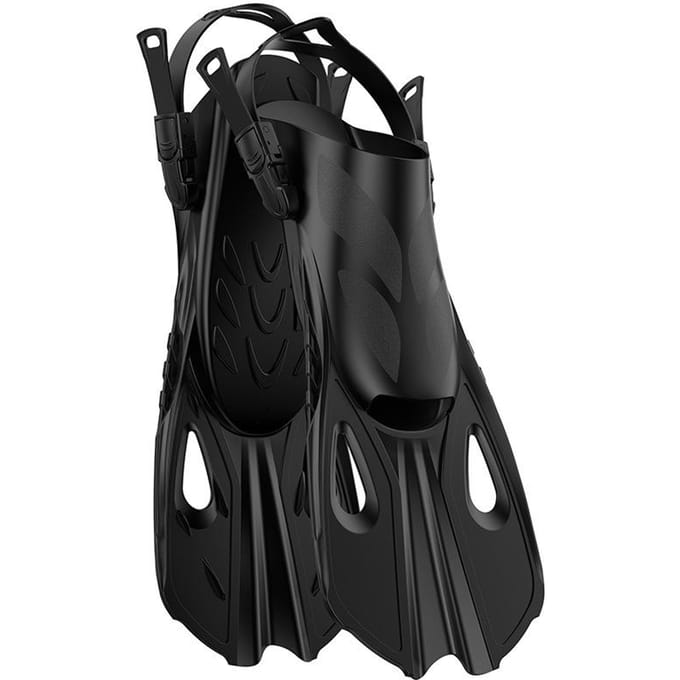 Palmes de plongée réglables professionnelles mises à jour L/XL noir
