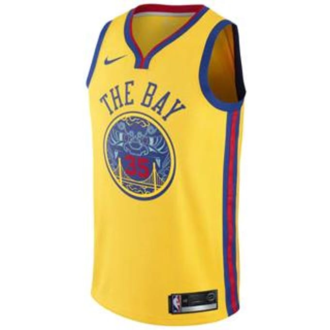 Nike Nba Golden State Warriors  Chinese Heritage  shirt 912101-729 S yellow