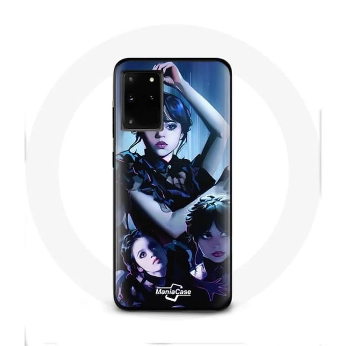Hoesje - Samsung - Galaxy S11 Plus - Wednesday Addams - Flexibel - Wit