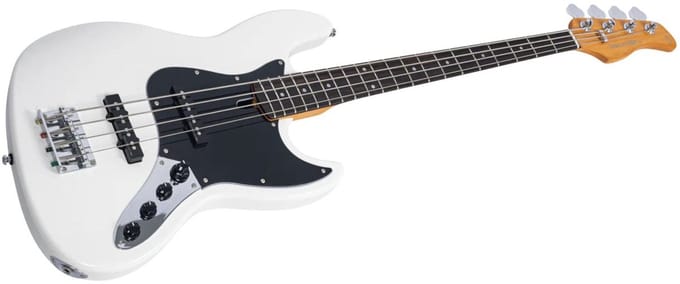 Sire V3N 4/AWH Marcus Miller 4-snarige Actieve Jazz Bas Antique White met 2-Bands Preamp