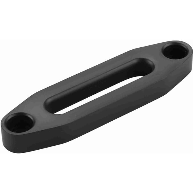 Guide-câble à œillet en aluminium noir 6 pouces pour câble de treuil synthétique VTT gray