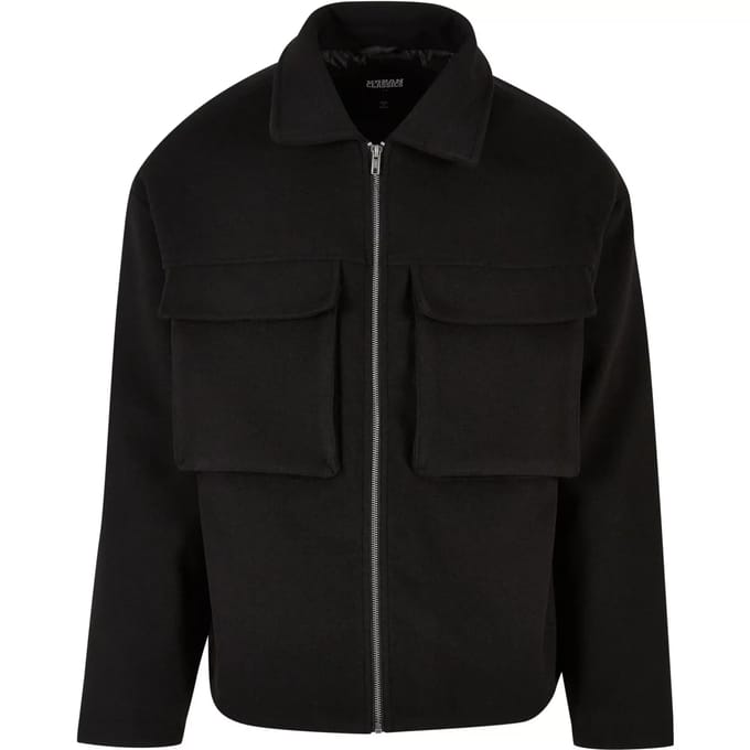 Urban Classics - Big Pocket Blouson Jacket - S - Zwart