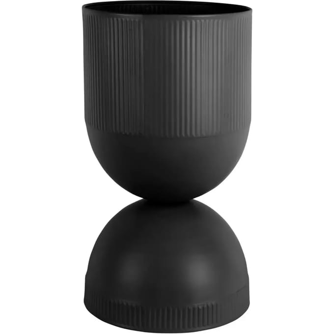 Present Time Bloempot Tonar Large - Zwart - 25.5x25.5x45cm - Modern
