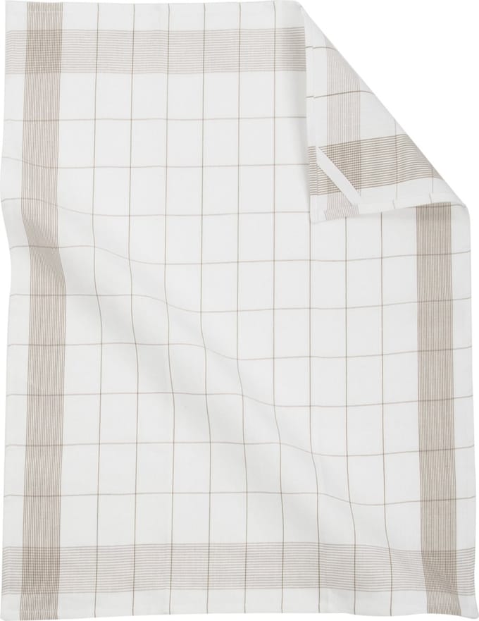Theedoek - 4 stuks - 51x72 cm, taupe