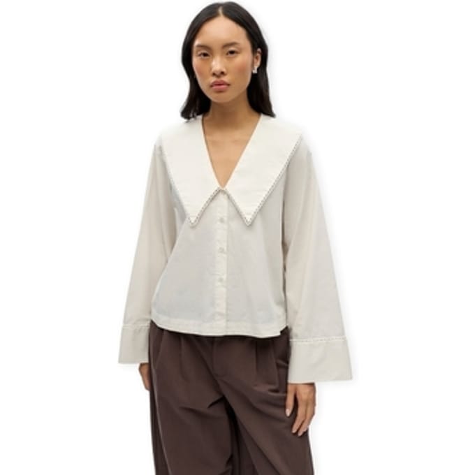 Blouse Object Hope Shirt - Cloud Dancer