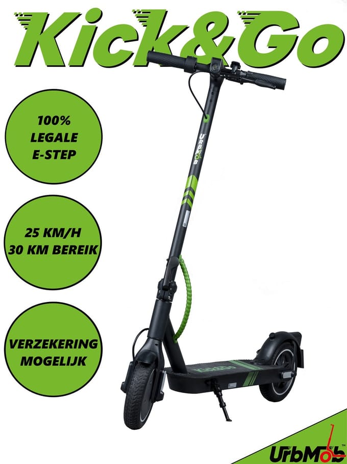 Urbmob Kick&GO Elektrische Step - 7.8 ah accu - 25 km/h