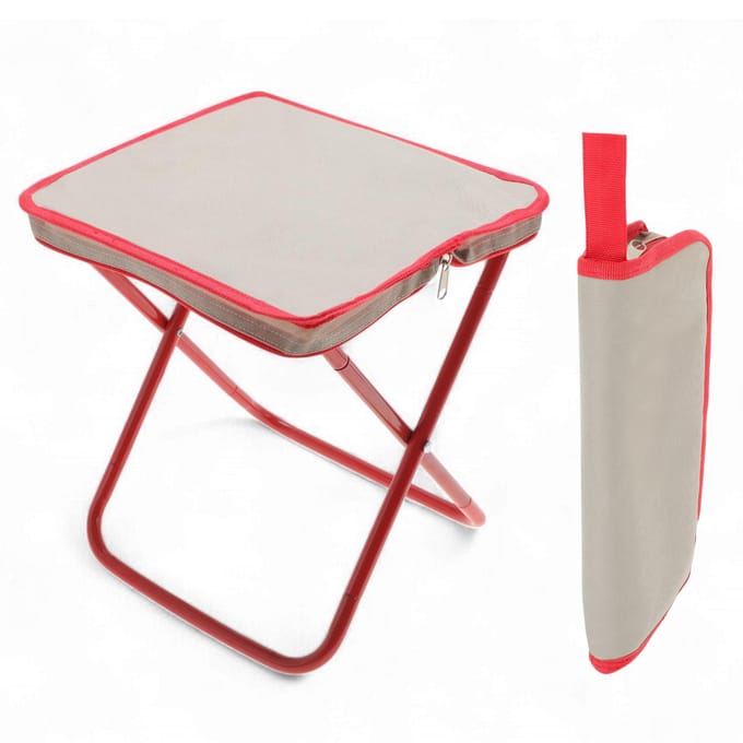 Opvouwbare visstoel 33x28cm rood