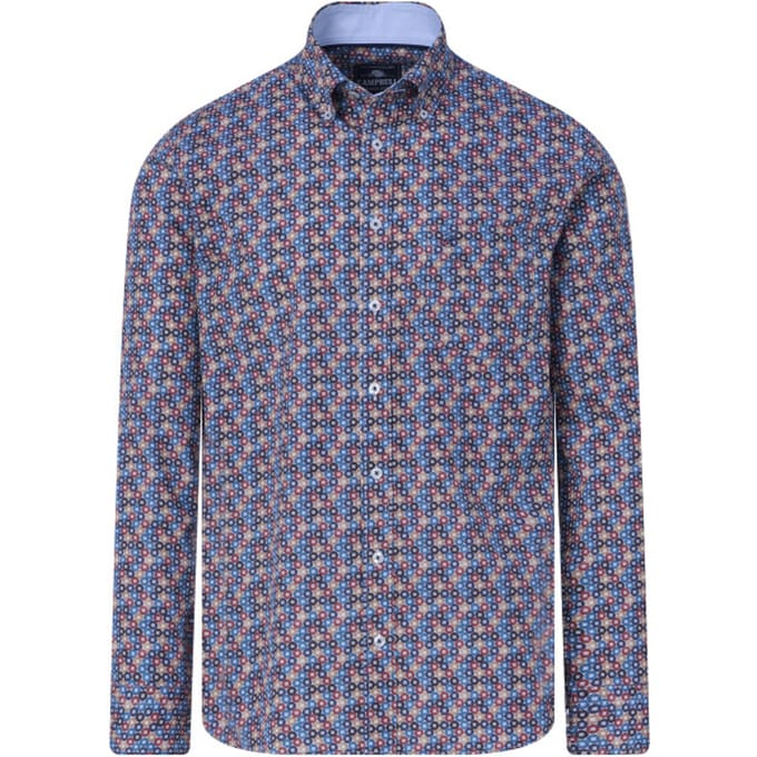 Campbell Casual overhemd met lange mouwen