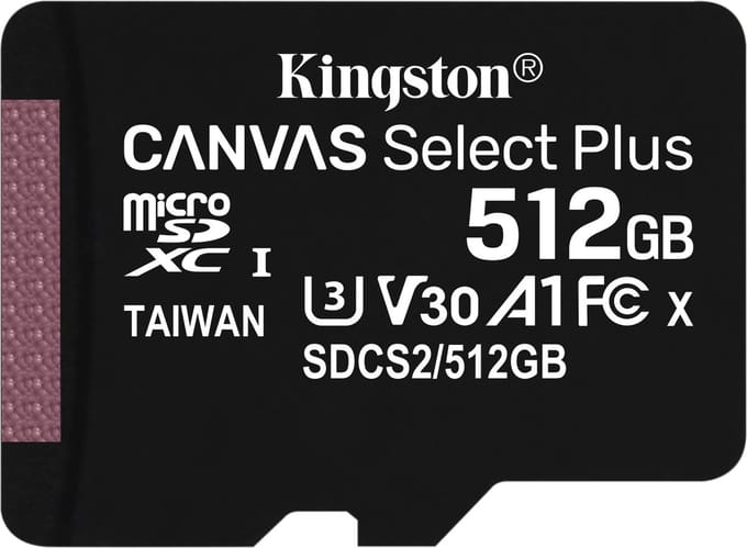 Kingston Canvas Select Plus microSDXC 512GB incl. SD-adapter
