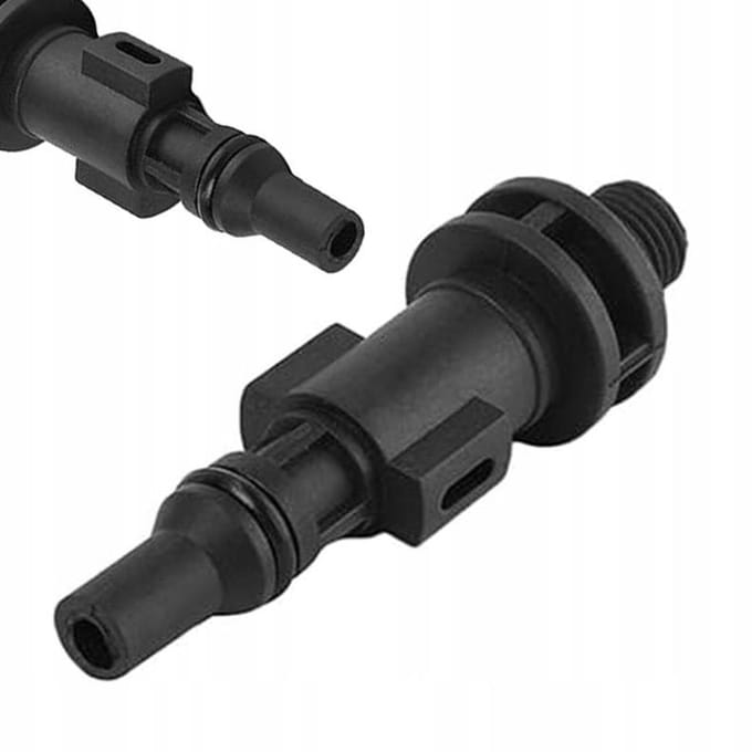 Rosfix Adapter Spuitpistool - 1/4"" m naar G1/4"" m Plastic - 160 bar, 60°C - Geschikt voor Lavor, Parkside