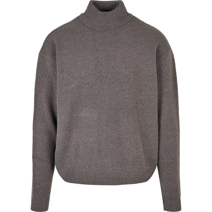 Urban Classics - Oversized Roll Neck Sweater/trui - L - Grijs