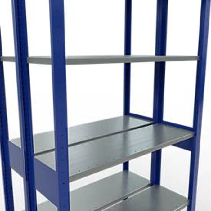 SCHULTE Lagertechnik - Boutloze dubbele bodemplank type 150 - 2500x1000x2x300 mm 2x6 legborden
