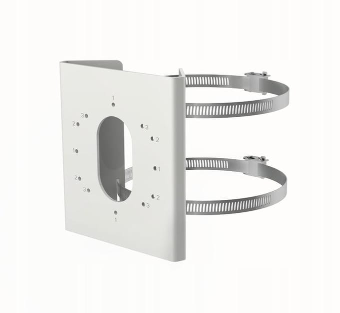 Hikvision Serie - Beveiligingsbeugel - Voor Masten - Roestvrij Staal - Ø 67-127 mm