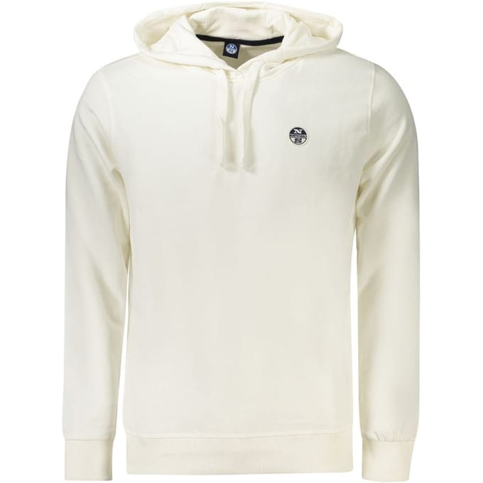 North Sails Witte Katoenen Heren Hoodie