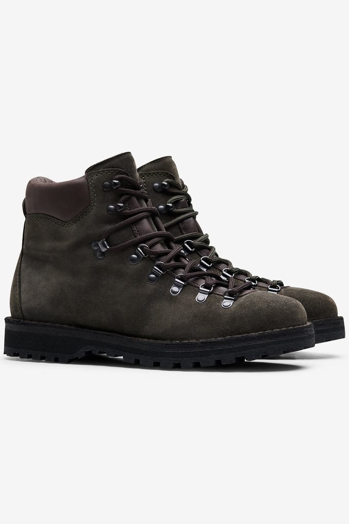 No Label Matterhorn Suede-leather Dark Green Maat: 40 | Laarzen Outlet | Heren | Groen