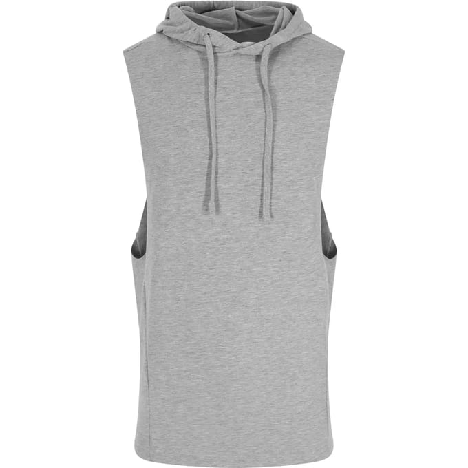 Just Cool Urban Sleeveless Muscle Hoodie JC053 - Sports Grey - XL