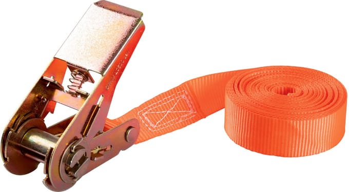 Parkside Spanband met ratel - Oranje - Totale lengte 5.1m
