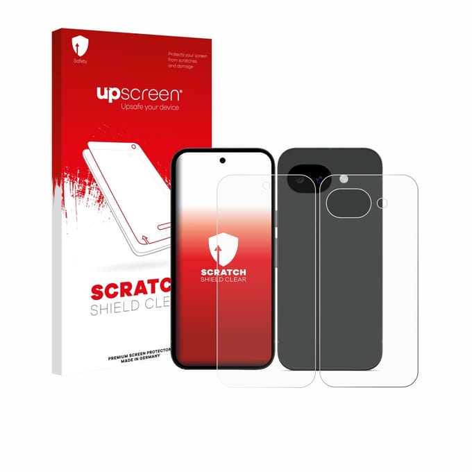 upscreen - Screenprotector voor Google Pixel 10a (Voor+Achter) - Folie Beschermfolie transparant