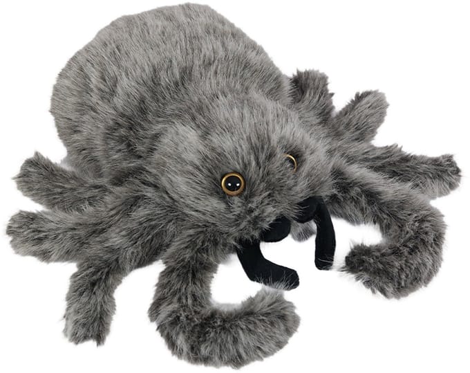PIA Soft Toys - Pluche Spin - zwart - 24 cm