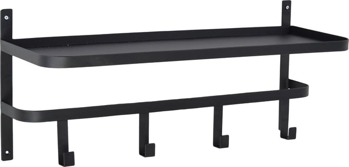 LOFT42 Shelf Kapstok - Zwart – Metaal – 4 haken
