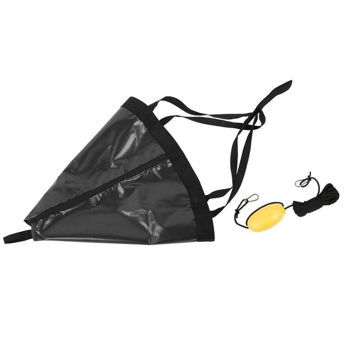 24-inch Draagbare Bootankerboei Set Accessoire voor Jacht Rubberen Bijboot Kajak Visboot zwart Black