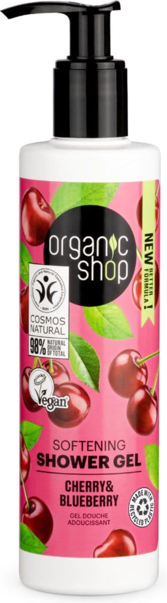 Organic Shop Douchegel Cherry and Blueberry - 280 ml