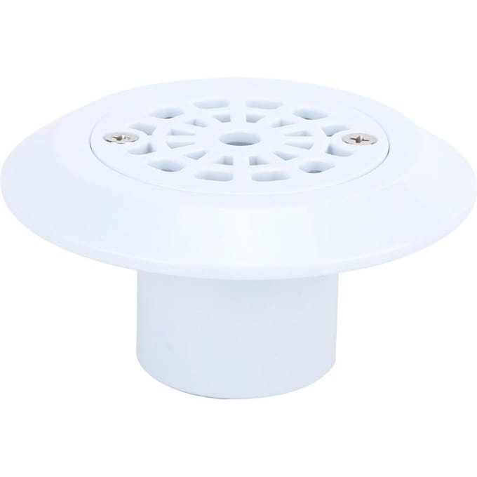 Filtertype Zwembadvloerafvoer Afvoerputje Vervangingsaccessoires voor Zwembadgebruik (1.5in) white