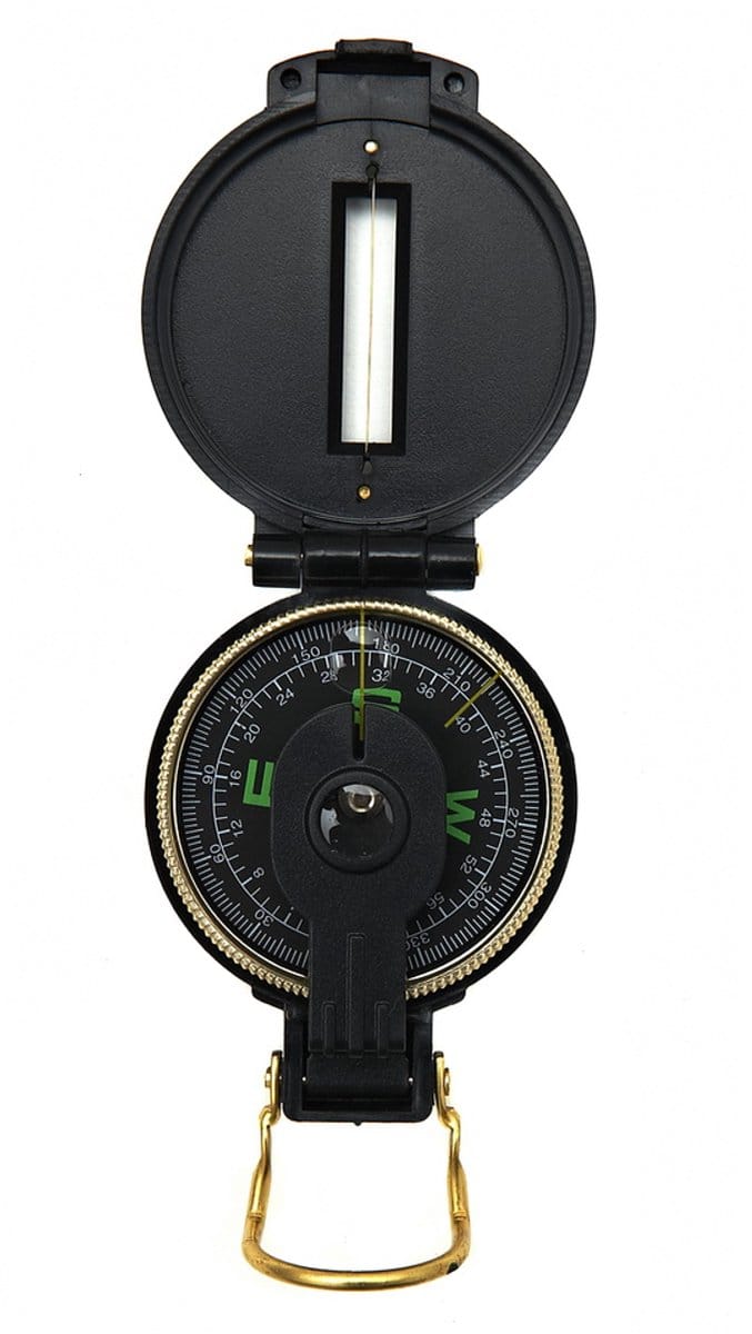 Fosco Scout Kompas - Zwart - Inklapbaar
