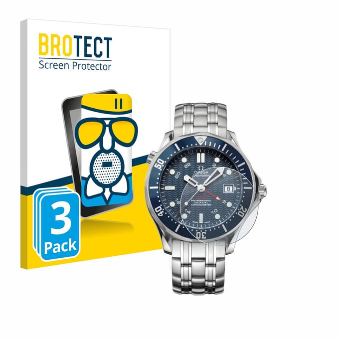 BROTECT - Screenprotector voor Omega Seamaster Diver (41 mm) - Folie Beschermfolie Beschermglas matte 3 Stuks