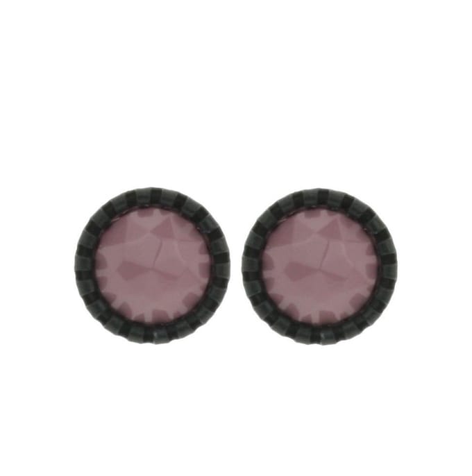 Behave - Oorstekers - Rond 1,3 cm - Paars Mauve