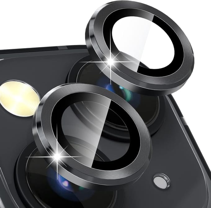 Camera Lens Protector voor iPhone 14 en iPhone 14 Max, HD Tempered Glass, 9H Hardheid en Aluminium Behuizing voor Optimale Bescherming